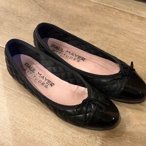 Paul Mayer Black Quilted Loafers